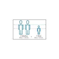 Pack 2 adultos + 1 niño