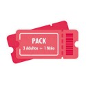 Pack 3 adultos + 1 niño