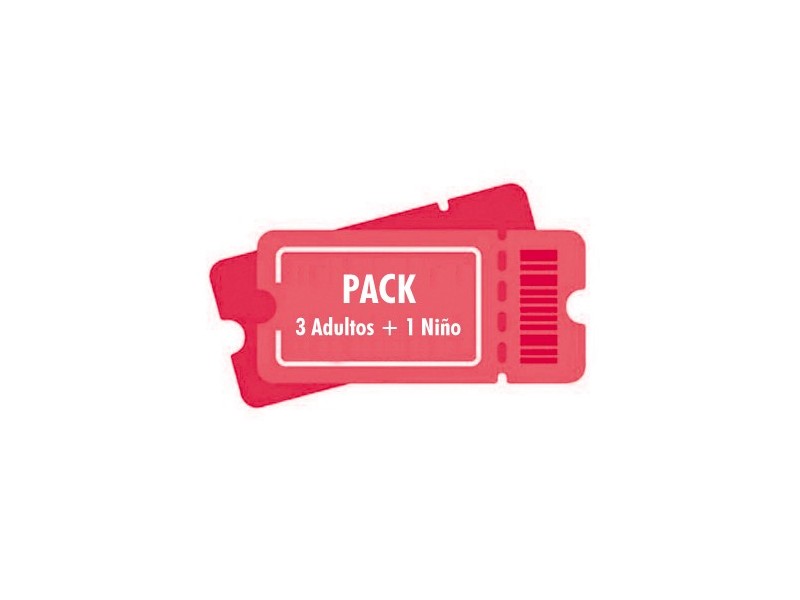 Pack 3 adultos + 1 niño